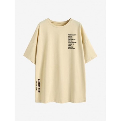 Article Lettering Graphic Oversized T-shirt