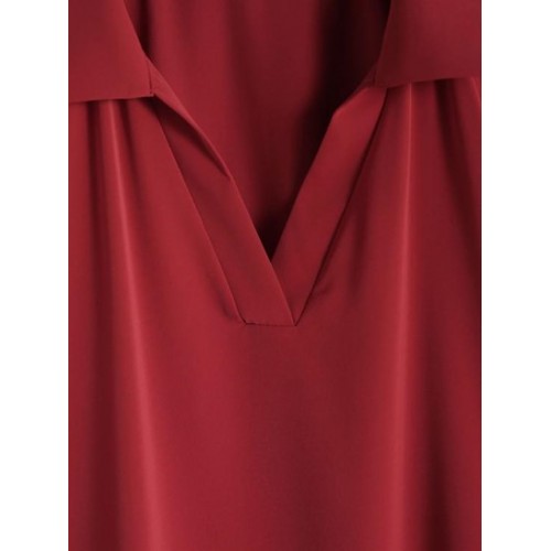 Notched Collared Solid Top