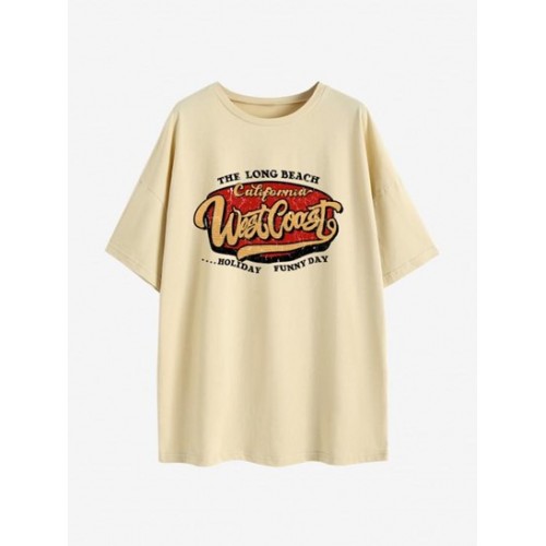 THE LONG BEACH WEST COAST Oversized Tee
