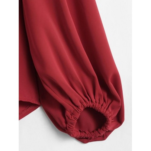 Notched Collared Solid Top