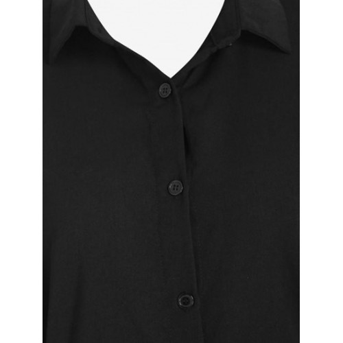 Belted Poet Sleeve Shirt