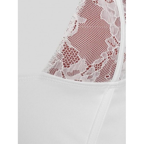 Lace Triangular Cup Corset Cami Top